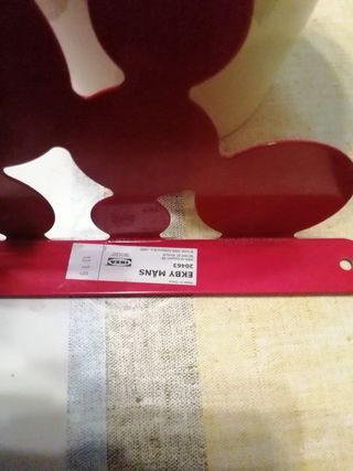 4 reggimensole metallo rosso Erby man's Ikea