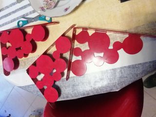 4 reggimensole metallo rosso Erby man's Ikea