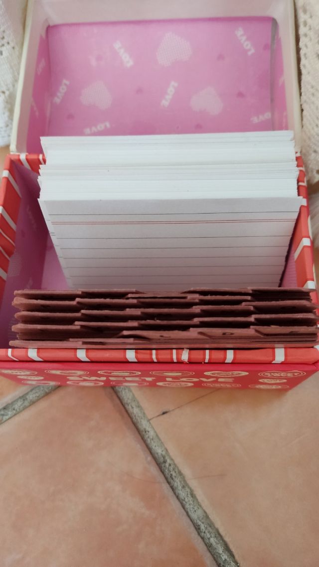 Archivador pequeño fichas