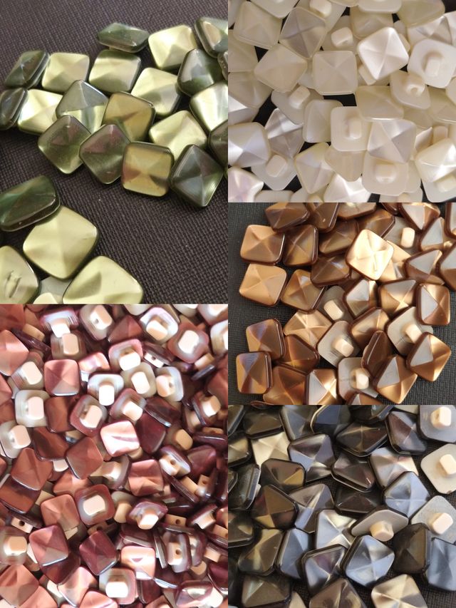 Botones cuadros camisa