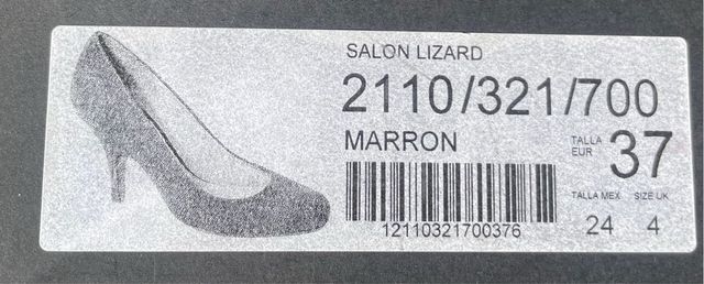 Zapatos salón. N° 37. Massimo Dutti.