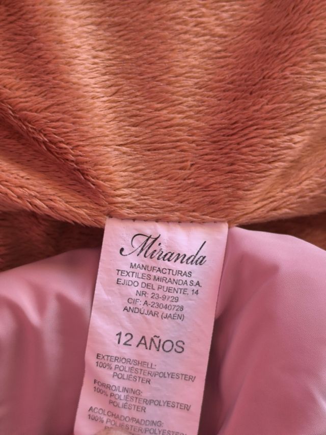 Lote por 7e Abrigos largos Niña Talla: 12 años