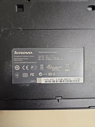 Lenovo dock 4337 series 3 docking station