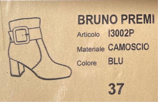 Botines ante azul. Nº37. Bruno Premi