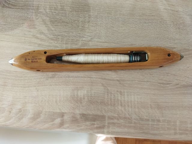 Lanzadera textil de madera maciza,antigüedad