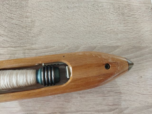 Lanzadera textil de madera maciza,antigüedad