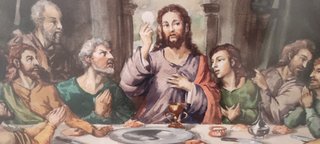 Obra Abel Puche Acuarela la última cena