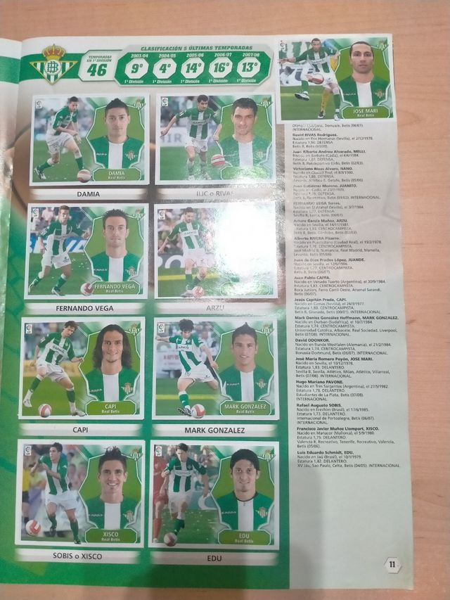 Álbum casi completo 2008/2009 Liga