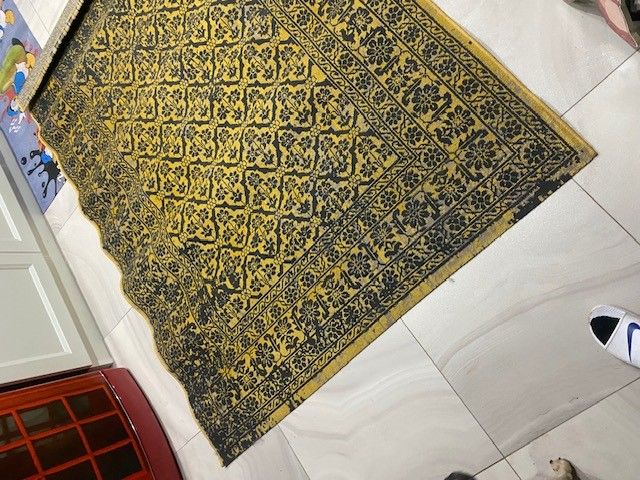 tappeto ocra mai utilizzato