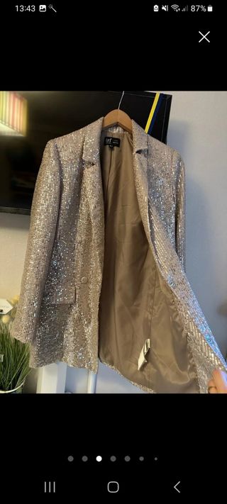 Blazer lentejuelas 