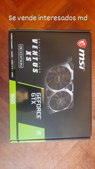 Gráfica MSI GeForce GTX 1650 Ventus XS 4GBOC GDDR5