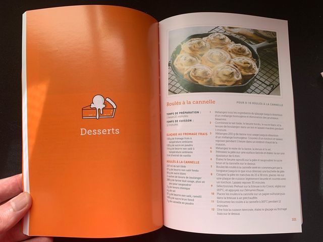 Libro de recetas Cosori Air Fryer francés y alemán