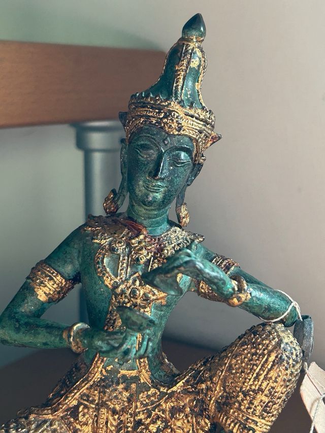 Statua thailandese bronzo dorato - Buddha