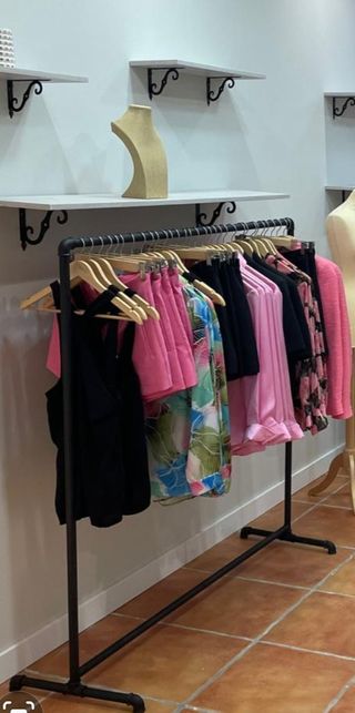 Perchero hierro pintado negro