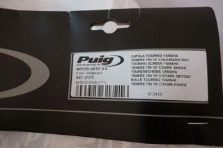 Cupula Puig Yamaha Tenere 700 2019-2024 nueva