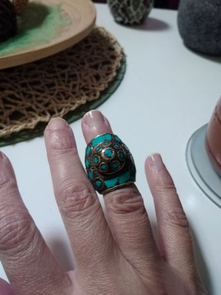 Anillo turquesas