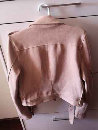 Chaqueta biker de ante
