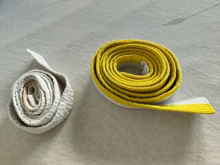 Kimono karate niño con 2 cinturones