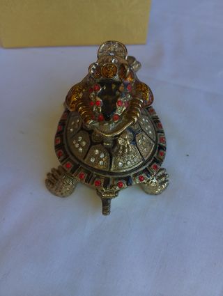 Caja de joyas/anillo con forma de tortuga rana