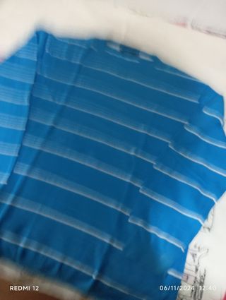 Jersey azul a rayas 