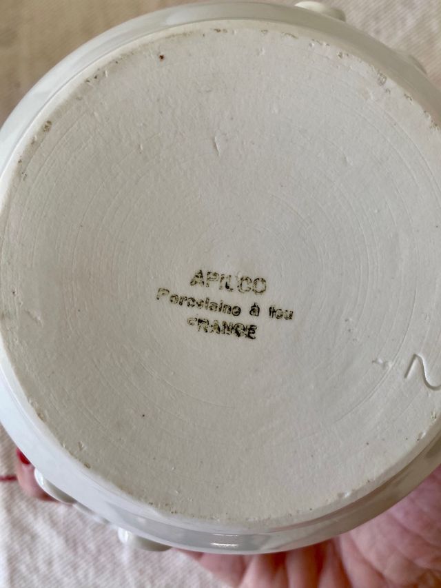 6 cocottes o cazuelitas de porcelana apilco