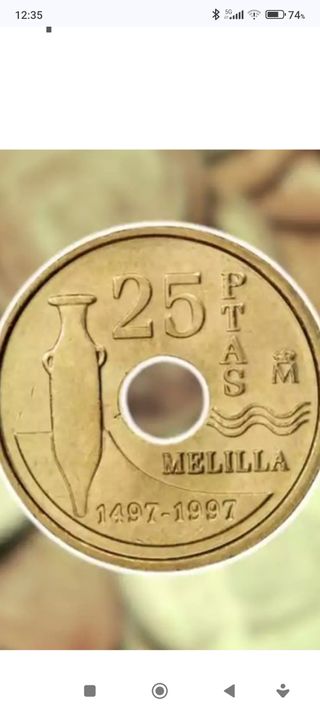 Moneda de 25 pesetas 