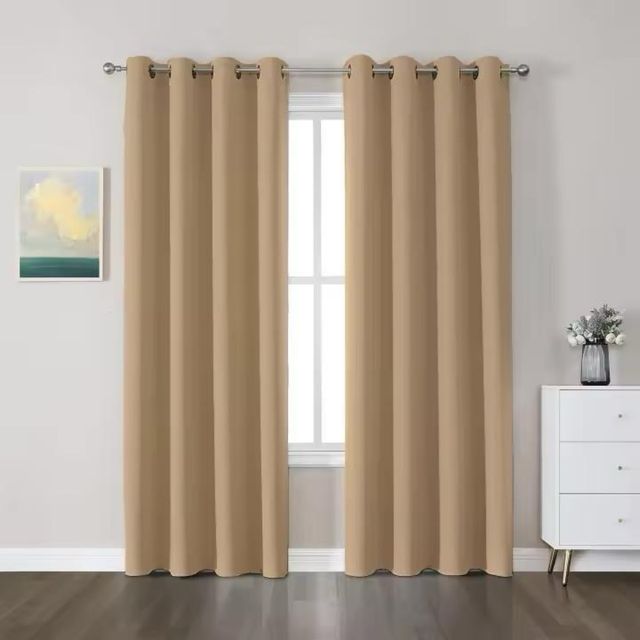 Cortinas opacas diseño liso 140x260cm