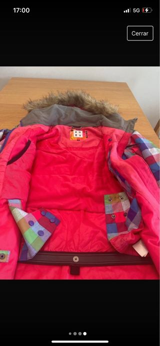 anorak Roxy niña en perfecto estado talla XL