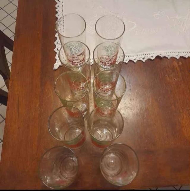 10 bicchieri in vetro da bibita
