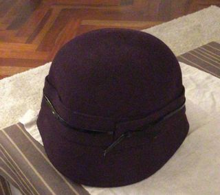 Sombrero 100% Lana Merina Morado Italia