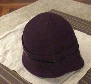 Sombrero 100% Lana Merina Morado Italia