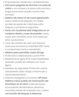 Patinete eléctrico Smartgyro Zyro PRO