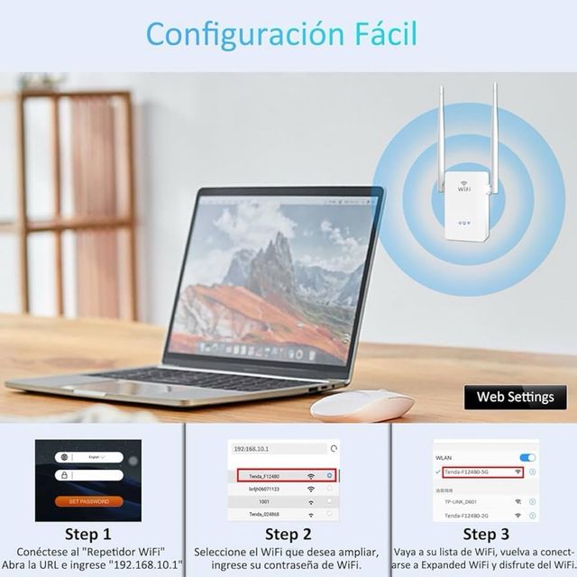 Amplificador Wifi 300Mbps. Nuevo