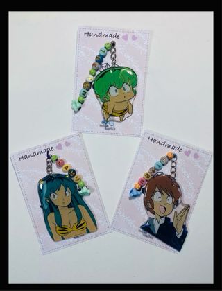 3 portachiavi urusei yatsura lamú handmade