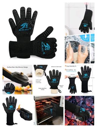 GUANTES PARRILLA BARBACOA CALOR EXTREMO T-XL
