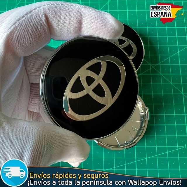 X4 Tapacubos Toyota 60mm Cubrebujes Tapas Llantas