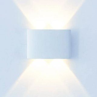 5 APPLIQUE LED LAMPADA BIANCA DA PARETE OVALE 12W