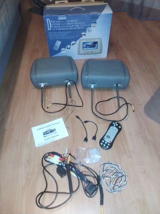 Reposacabezas coche con DVD