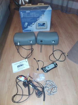 Reposacabezas coche con DVD
