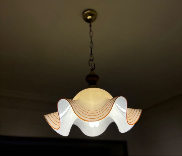 Lámpara vintage de cristal