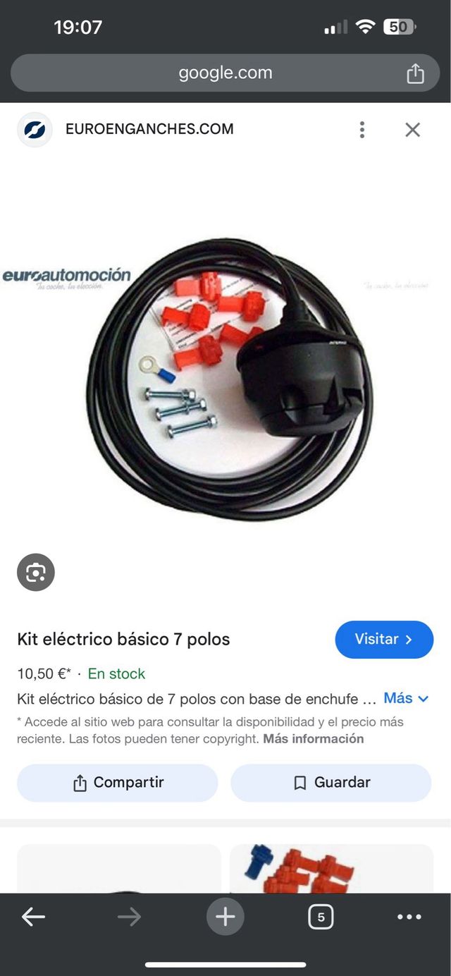Kit electrico remolque 7 pines