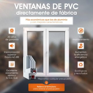 Ventanas, Puertas, Balconeras de PVC