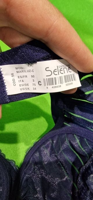 Selene Mariluz Sujetador con Aros ESTRENAR 00333D