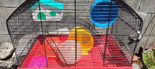 Jaula hamster con accesorios 
