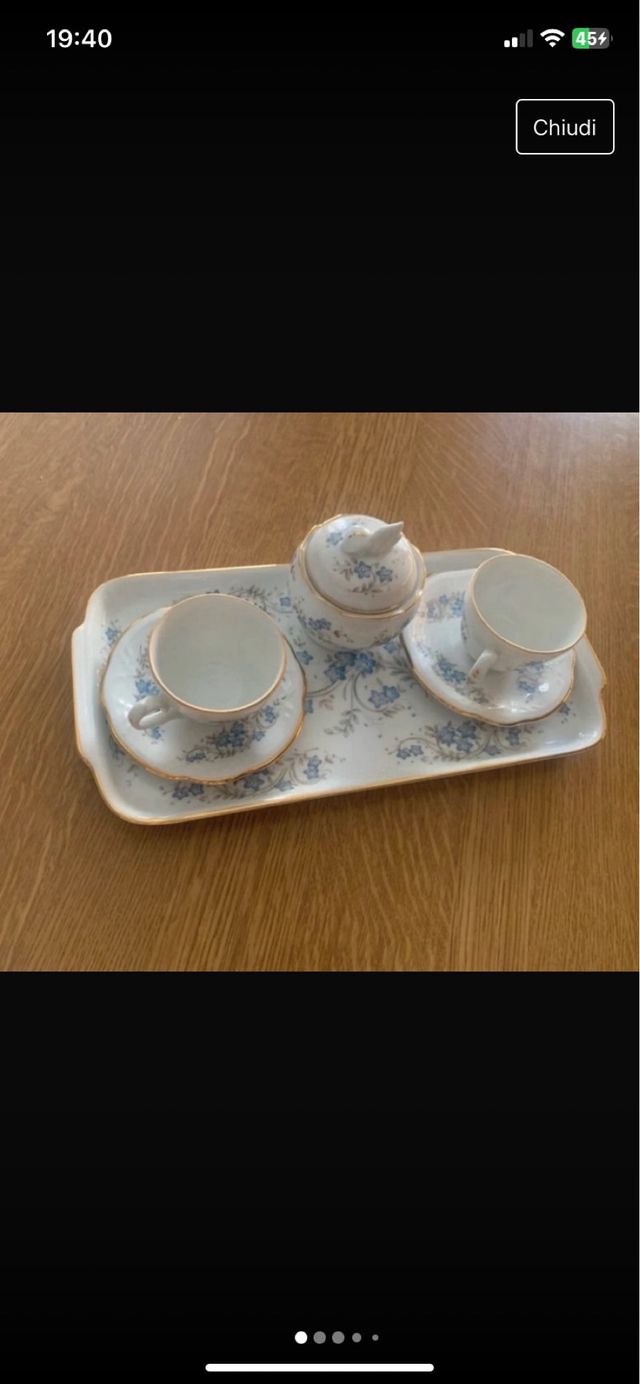 Tet & Tet set colazione + zuccheriera x 2 vintage