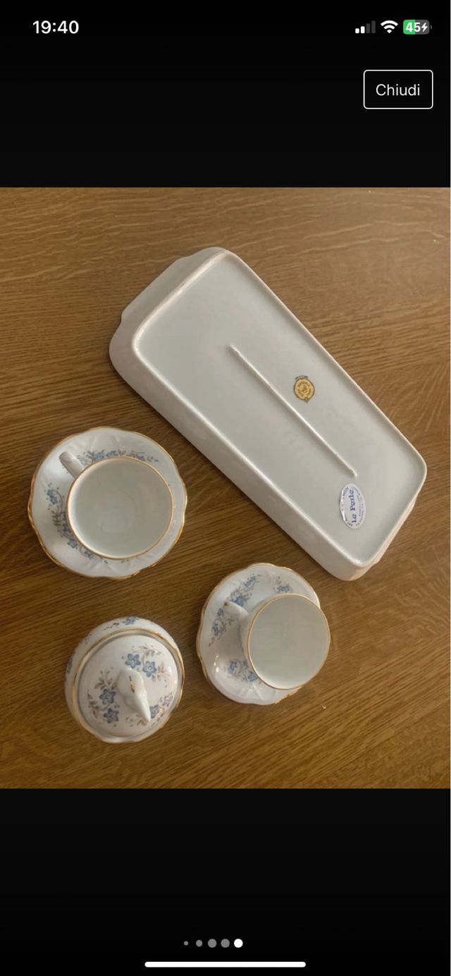 Tet & Tet set colazione + zuccheriera x 2 vintage