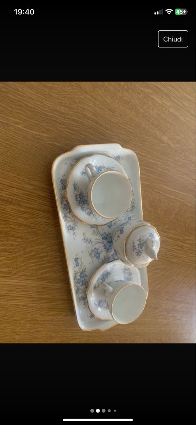 Tet & Tet set colazione + zuccheriera x 2 vintage