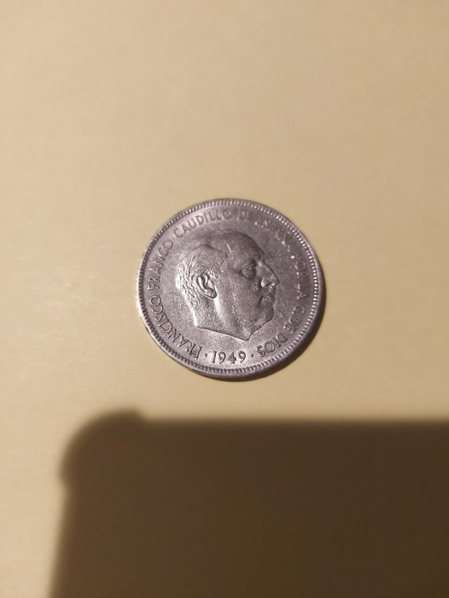 Moneda 5 ptas 1949