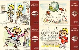 28 POSTALES ANTIGUAS DE LOTERÍA NACIONAL (1979)