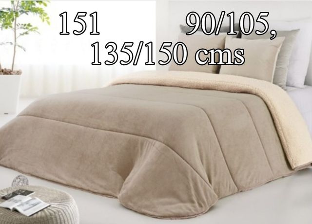 Manta edredon con borrego